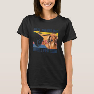 Camiseta Dachshund Longhair Mejor Papá Viejo