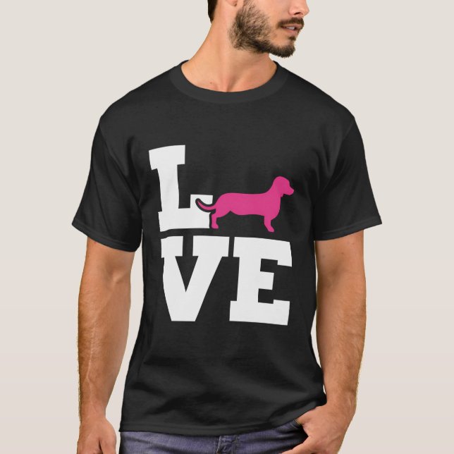 Camiseta Dachshund Love (Anverso)