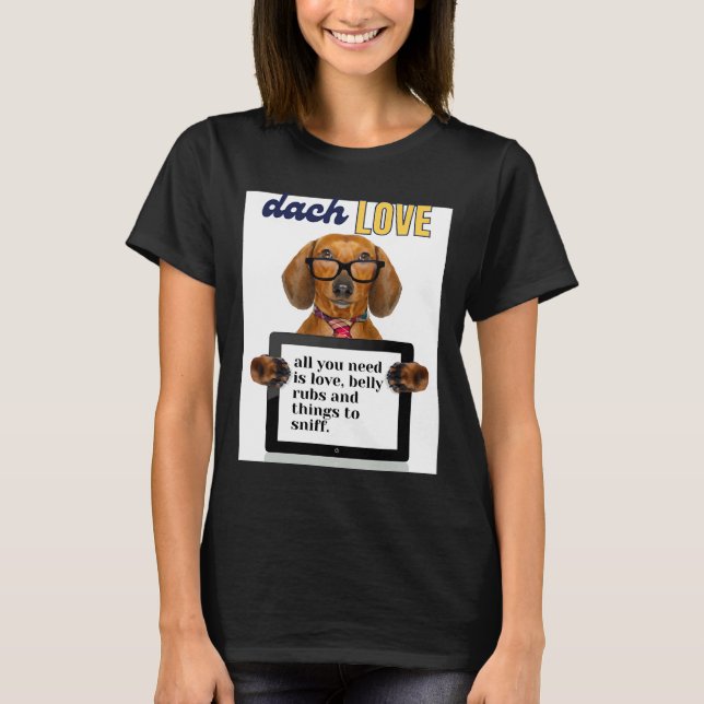 Camiseta Dachshund Love 430 (Anverso)