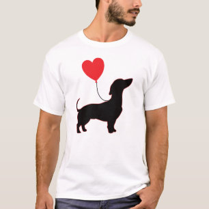 Camiseta Dachshund Love Balloon: Dachshund Dad Edition