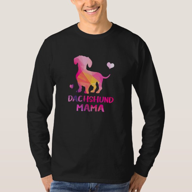 Camiseta Dachshund Mama Color Dackel Perro (Anverso)
