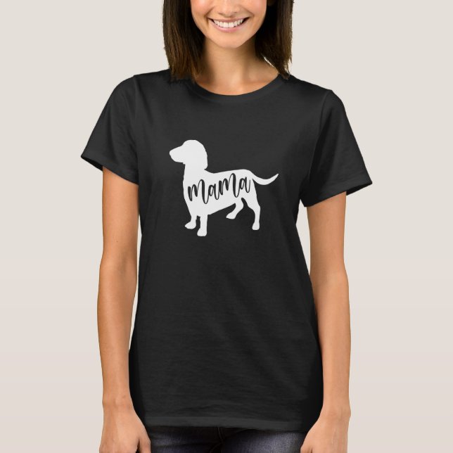 Camiseta Dachshund Mama For Teckel sausage hounds Dachshund (Anverso)