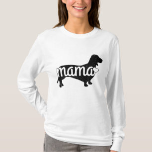 Camiseta Dachshund Mama Wiener Doxie Mom Funny Cute Gif