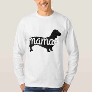 Camiseta Dachshund Mama Wiener Doxie Mom Funny Cute Gif