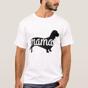 Camiseta Dachshund Mama Wiener Doxie Mom Funny Cute Gif