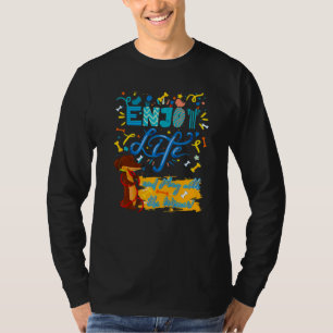 CAMISETA DACHSHUND MASCOTA FUNNY WIENER DOG DISFRUTA DE LA 