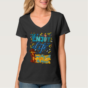 CAMISETA DACHSHUND MASCOTA FUNNY WIENER DOG DISFRUTA DE LA 