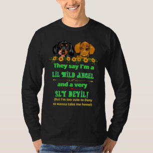 CAMISETA DACHSHUND MASCOTA FUNNY WIENER DOG QUIERE TOMAR HO