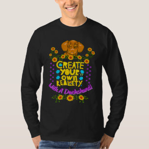 CAMISETA DACHSHUND MASCOTA FUNNY WIENER PERRO CREA SU PROPI