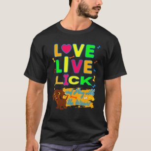 CAMISETA DACHSHUND MASCOTA FUNNY WIENY DOG LOVE LIVE LICK H