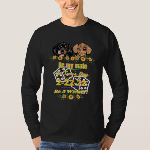 Camiseta Dachshund Mascota Wiener Perro Dos Días Ser Mi Mat