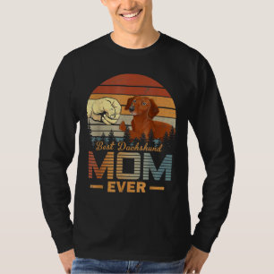Camiseta Dachshund Mejor Madre De Dachshund Siempre Retro V