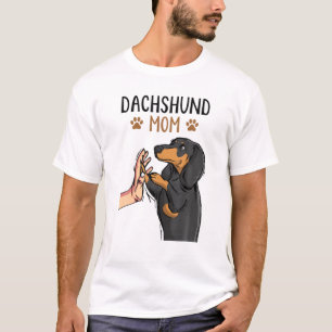Camiseta Dachshund Mom Funny Weenie Mama Lover Women