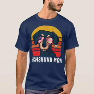 Camiseta Dachshund Mom Funny Weiner Dog Women