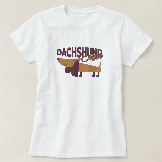 Camiseta Dachshund Mom T-Shirt (Diseño del anverso)