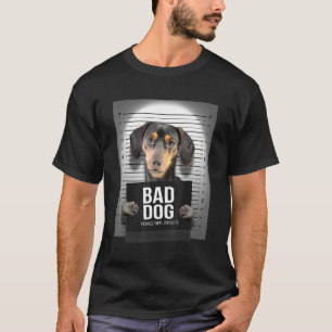 Camiseta Dachshund Mugshot