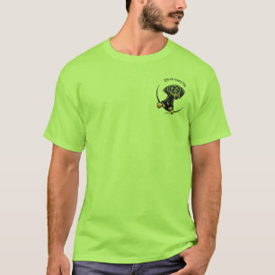 Camiseta Dachshund negro del moreno su todo alrededor yo