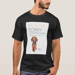 Camiseta Dachshund Online Shop Ecommerce Vendedor 404 Dog P