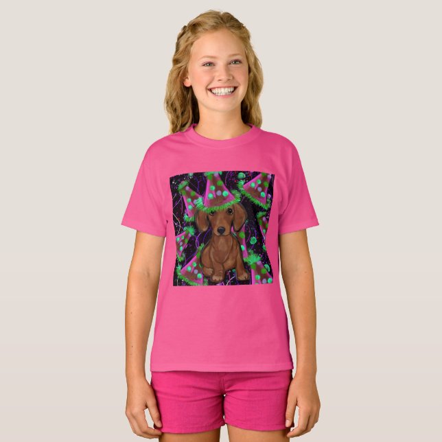 Camiseta Dachshund or perro salchicha (Anverso completo)