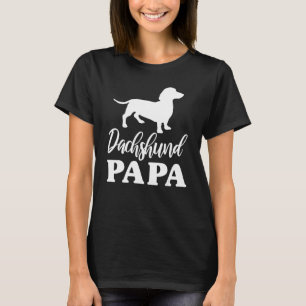 Camiseta Dachshund Papa Weenie Wiener Papa abuelo fath