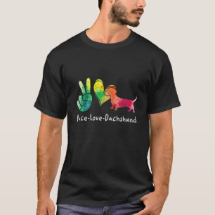 Camiseta Dachshund Para Mujeres Wiener Weiner Sausage Dog D