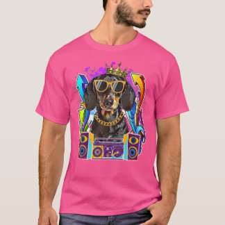 Camiseta Dachshund Perro Hip Hop Música Rap De Los 90