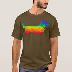 Camiseta Dachshund Perro Orgullo Gay Lgbt Bandera Arcoiris 