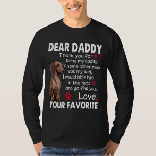 Camiseta Dachshund Perro Querido Papi Funny Dachshund Daddy