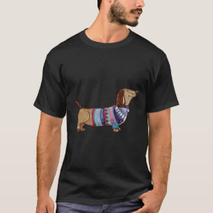 Camiseta Dachshund Perro Raza Puppy Mascota de pintura de c