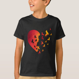 Camiseta Dachshund Perro Regalos De Corazón Para Los Amante
