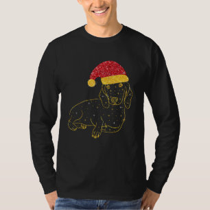 Camiseta Dachshund Perros Navidades Para Hombres Mujeres Ni