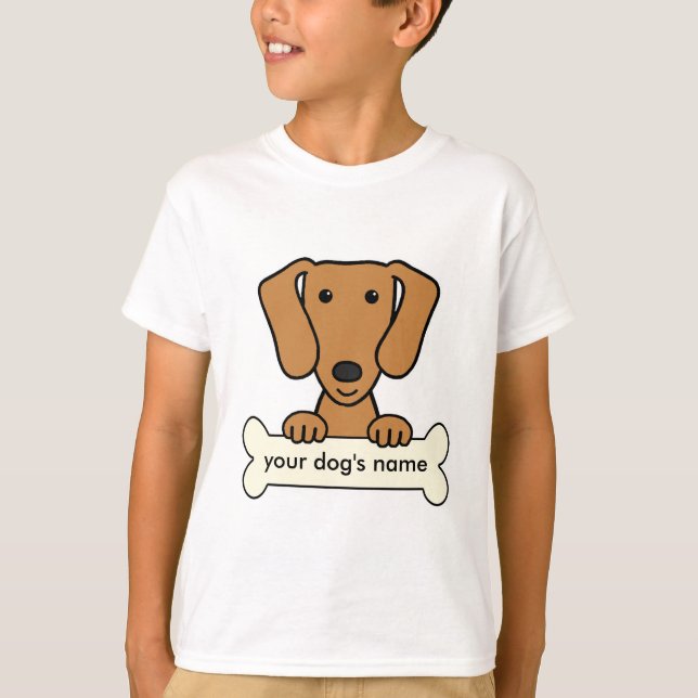 Camiseta Dachshund personalizado (Anverso)