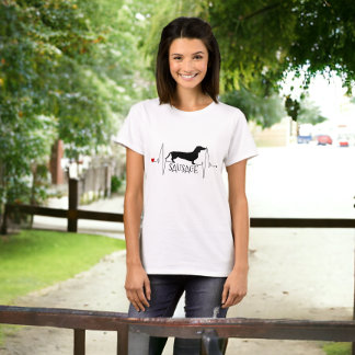 Camiseta Dachshund Personalizado Ama A Mi Corazón De Perro 