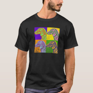Camiseta Dachshund Pop Art Retro Weiner Perro Mascota con p