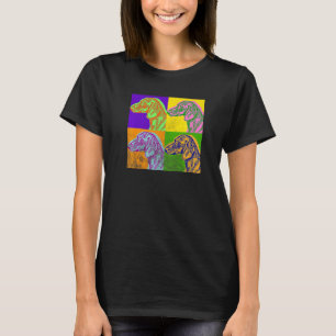 Camiseta Dachshund Pop Art Retro Weiner Perro Mascota con p
