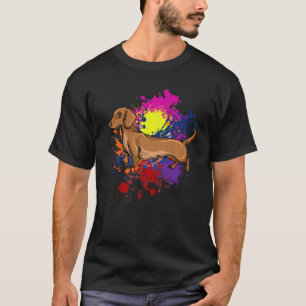 Camiseta Dachshund Puppy Wiener Dackel Dixie Doxie Weiner D