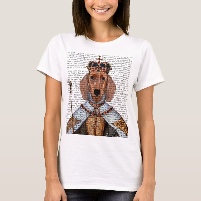 Camiseta Dachshund Queen 2 (Anverso)