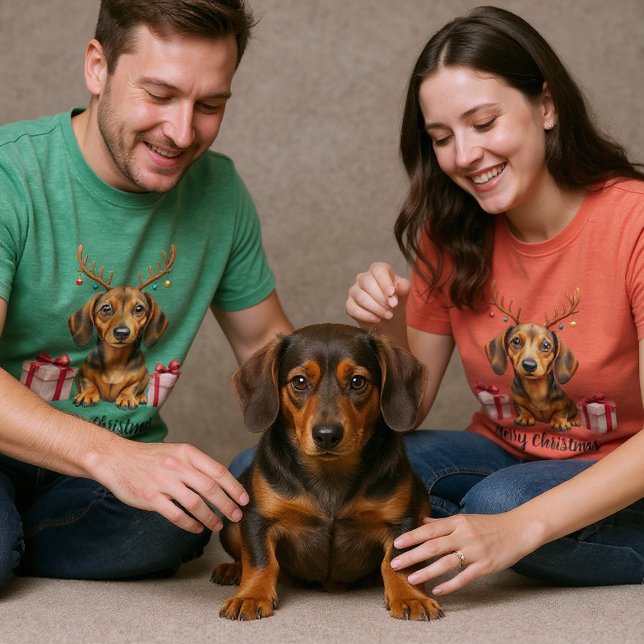 Camiseta Dachshund Reindeer (Subido por el creador)