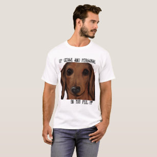 CAMISETA DACHSHUND ROJO         