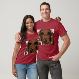 Camiseta Dachshund Rojo  