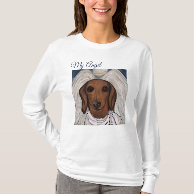 Camiseta Dachshund Rojo (Anverso)