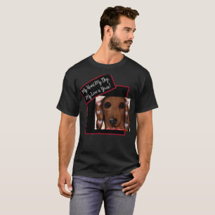 Camiseta Dachshund Rojo  