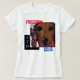 Camiseta Dachshund Rojo     