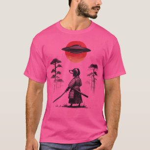 Camiseta Dachshund Samurai Ufo Ukiyo-E Art