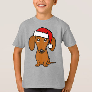 Camiseta Dachshund Santa Cute Navidades Wiener Dog Holiday