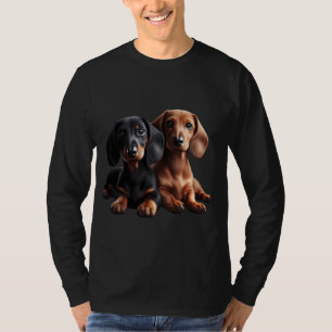 Camiseta Dachshund Shirt Weiner Perro Mamá Papá Ama Doxie P