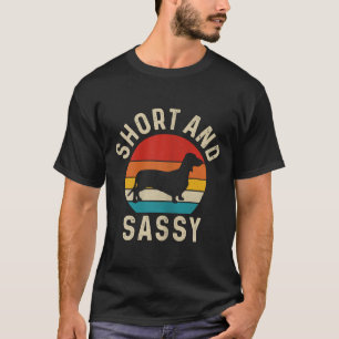 Camiseta Dachshund Short Sassy Wiener Doxie
