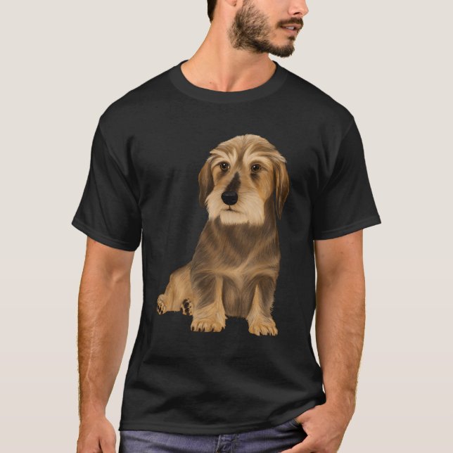 Camiseta Dachshund Sitting Dog (Anverso)