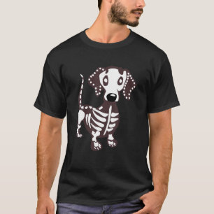 Camiseta Dachshund Skeleton Halloween Divertidos amantes de