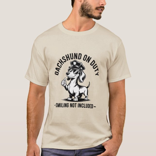 Camiseta Dachshund Sobre Tee De Perro Gracioso (Anverso)